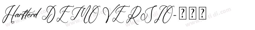 Harfterd DEMO VERSIO字体转换